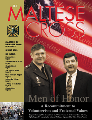 Phi Kappa Sigma Maltese Cross Magazine 2003